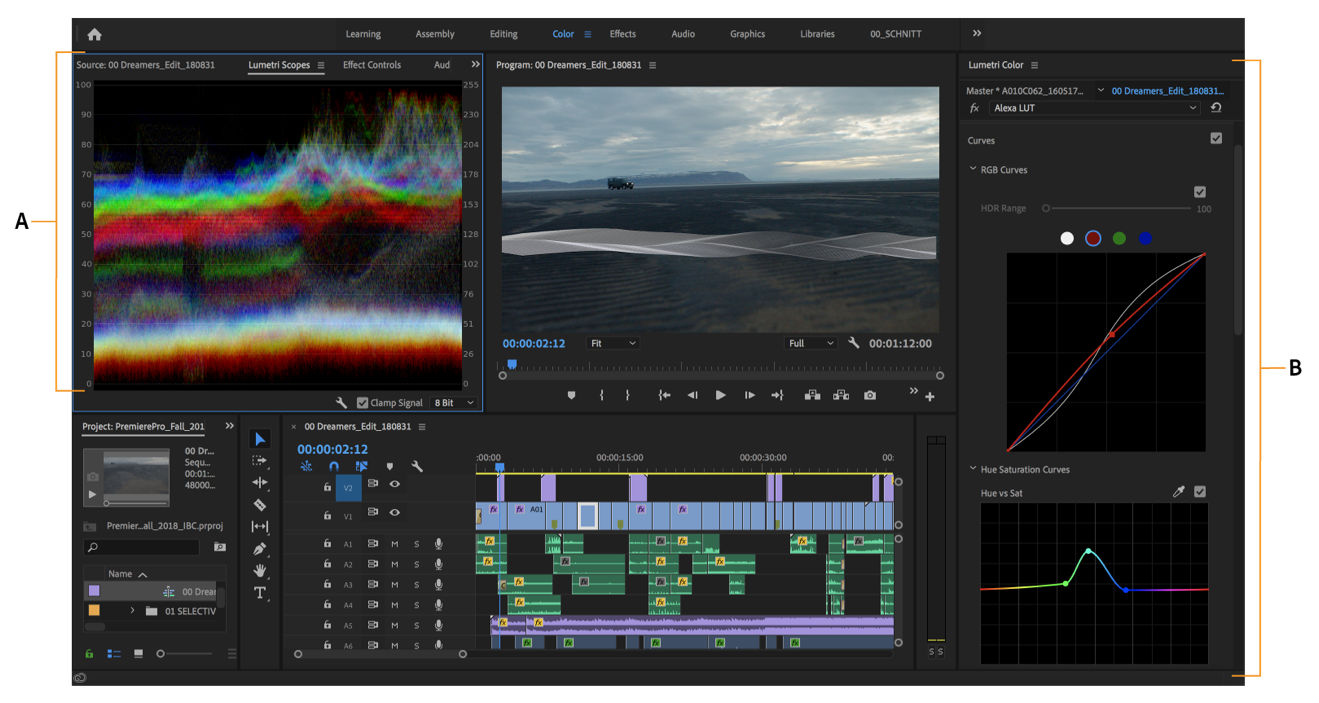 Setting up a Color workspace