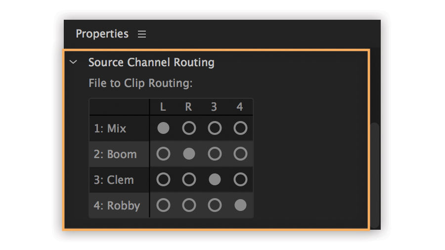 Source Channel Routing settings are displayed.