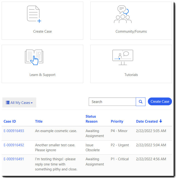 Case portal