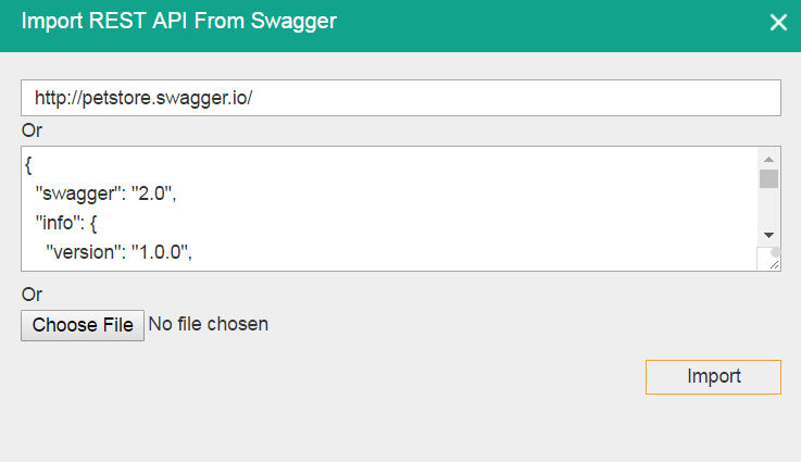 Swagger import