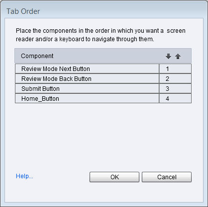 Specify the order for the screenreader/keyboard navigation 