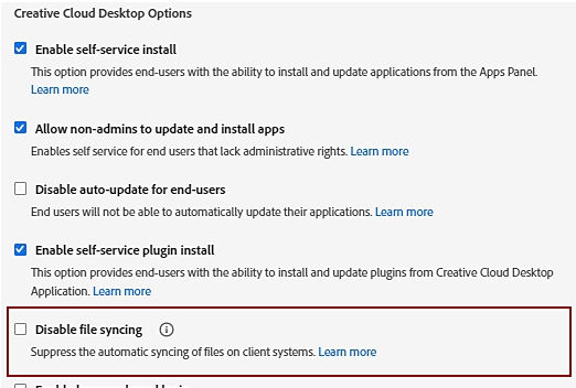 The Disable file syncing options prevents the auto syncing of files. 