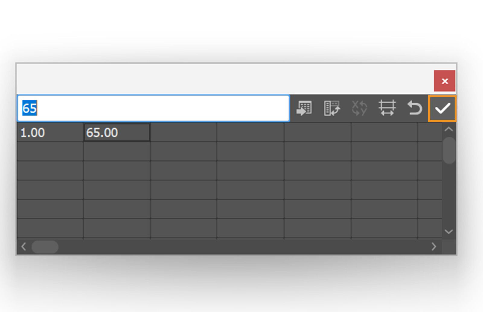 The Graph Data window displays various options to include data in a graph with the Apply icon highlighted.