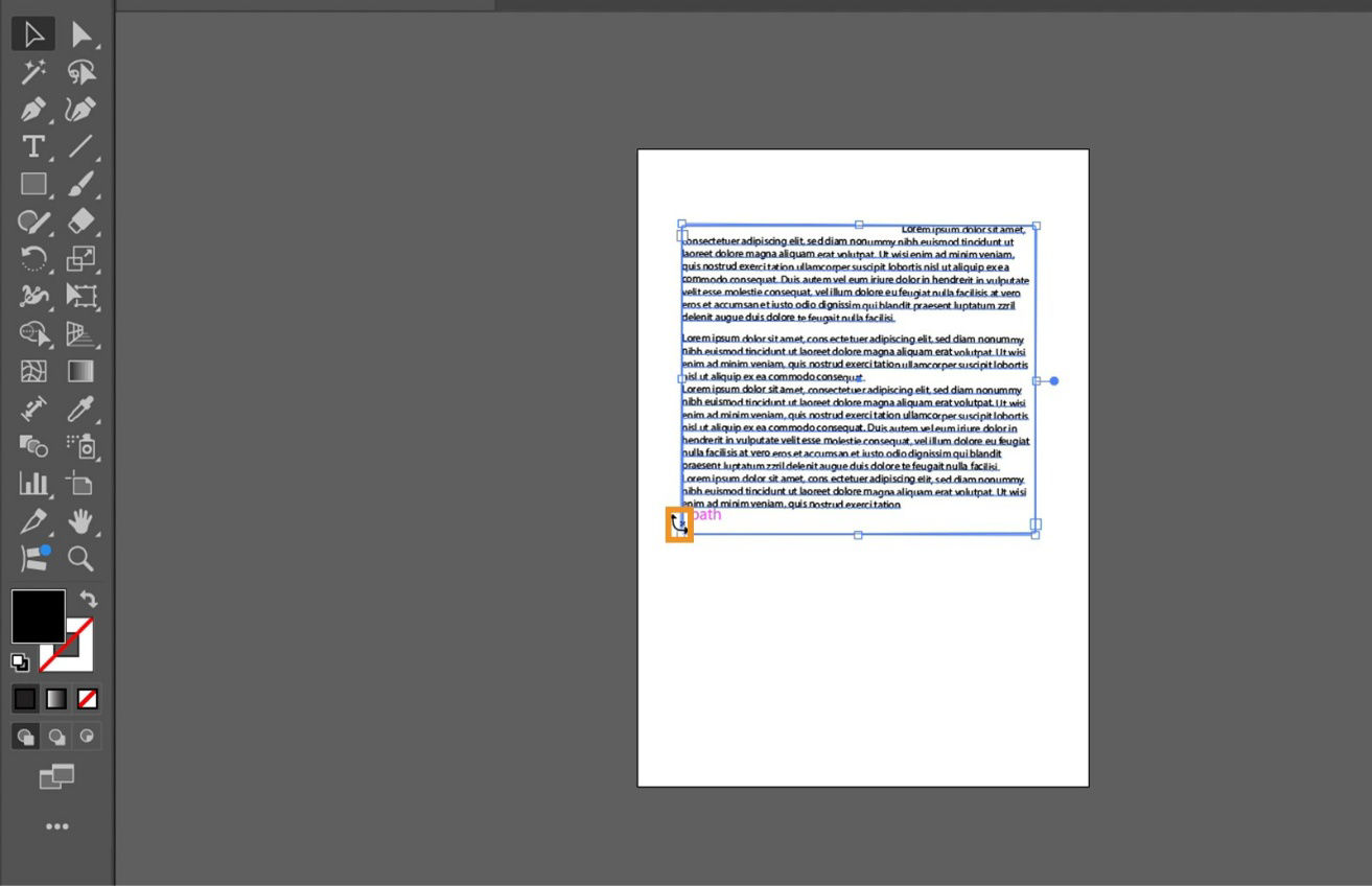 The Path Rotate cursor is highlighted in the artwork with text.