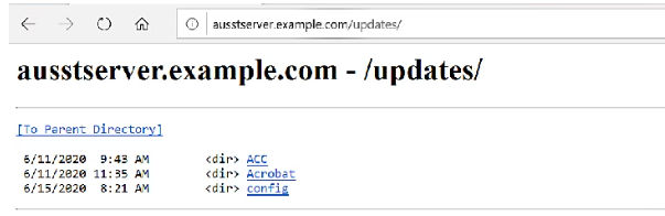 The screen displays the results to ensure that the web server is working as expected.