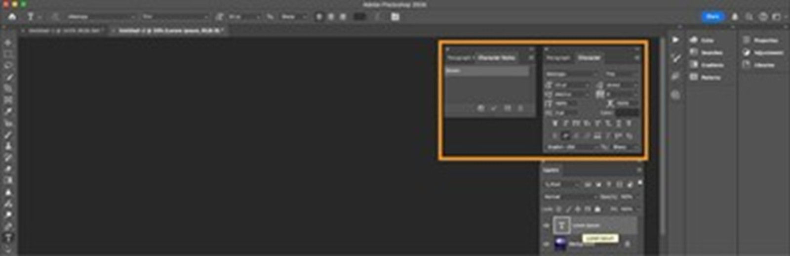 This is a Character Style panel. You can adjust the attributes using this panel.