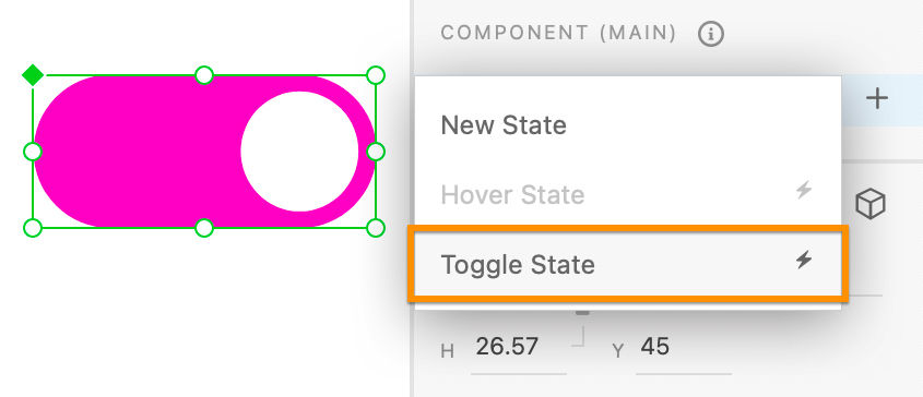 Toggle state