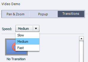 Transition speed