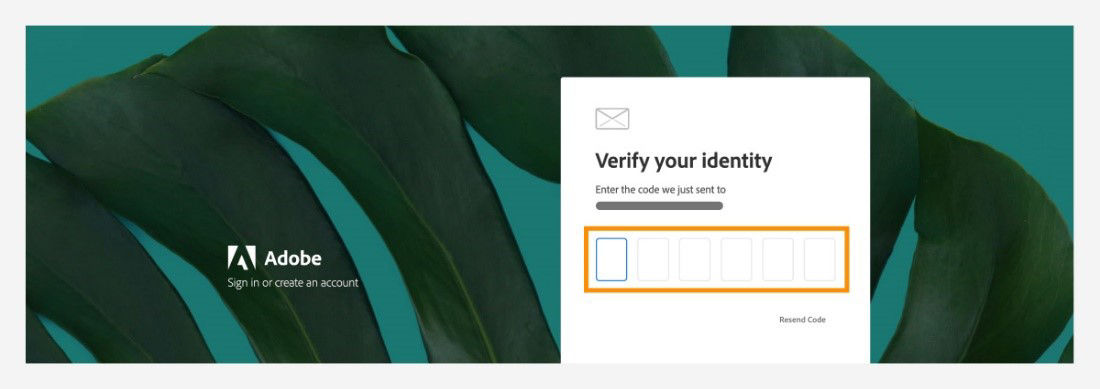 Type the verification code to verify your identity