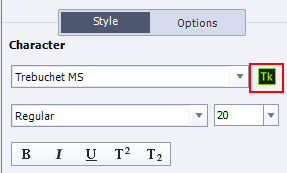 Adobe Typekit button