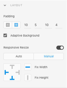 구성 요소 및 패딩