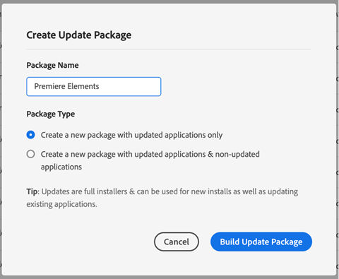 Create Update Package