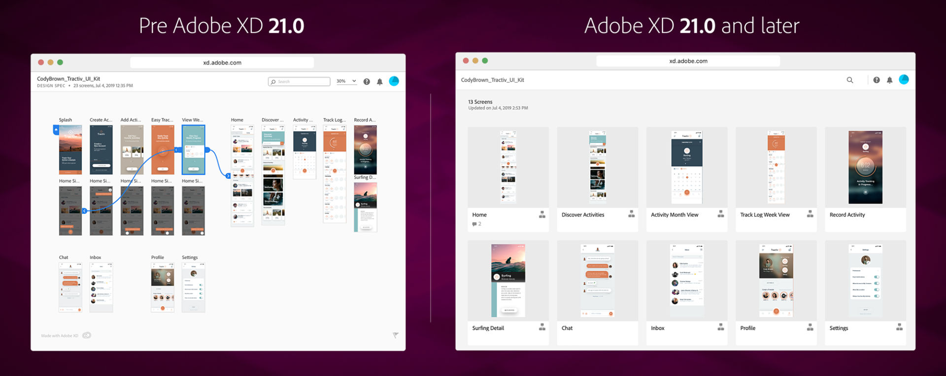 Grid view in shared links