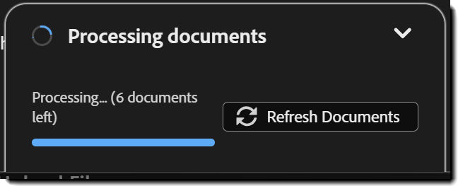 The upload tracker highlighting how man y documents are left to be uploaded.