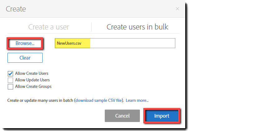 Uploaded CSV File