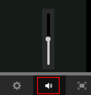 Use the Volume control button to modify the playback volume