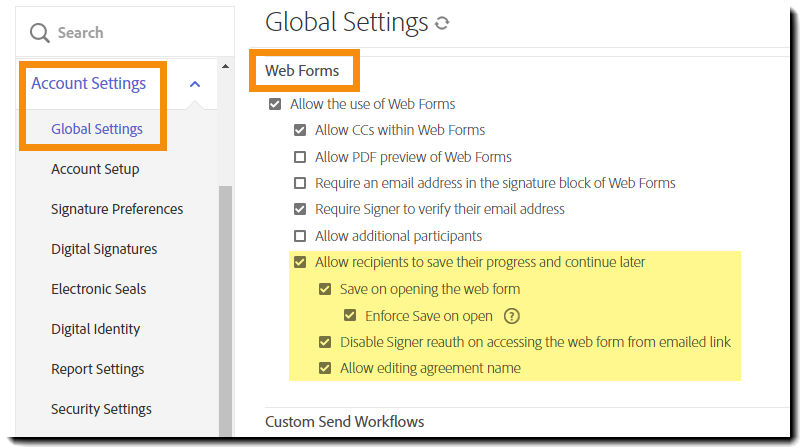 Save the web form controls