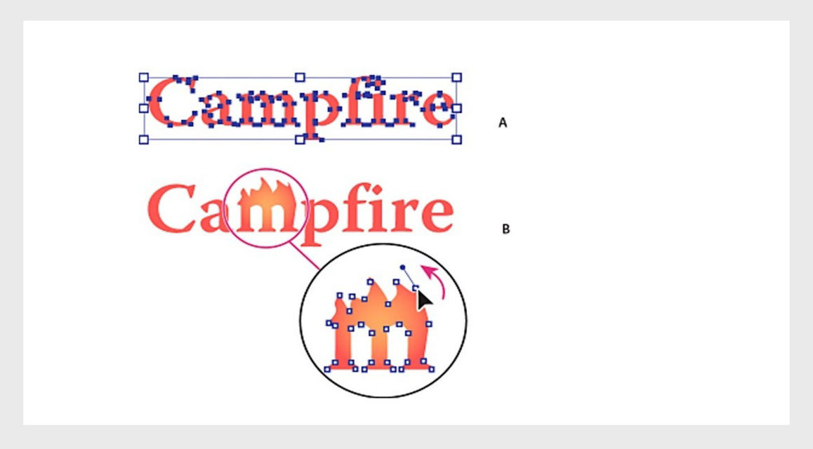 You can’t convert bitmap fonts or outline-protected fonts to outlines.