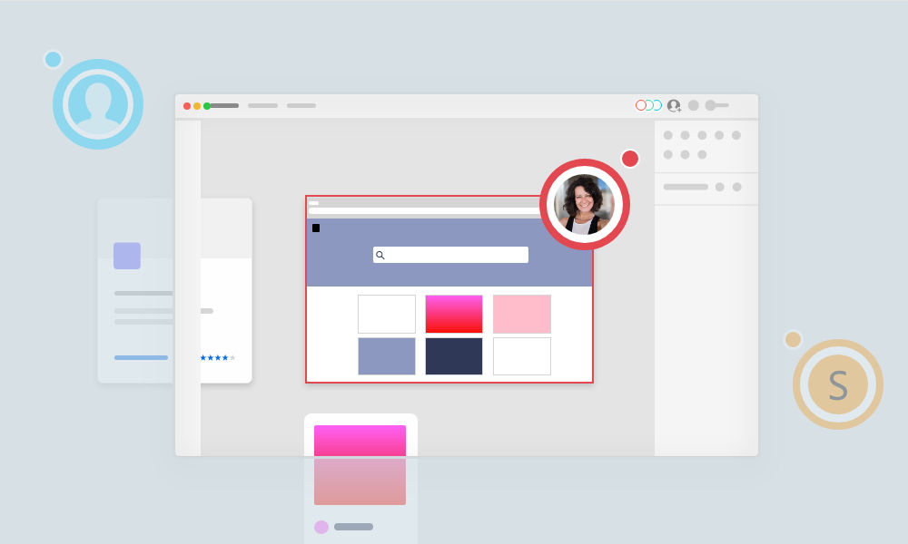 zoom in and zoom out appearance of live cursor