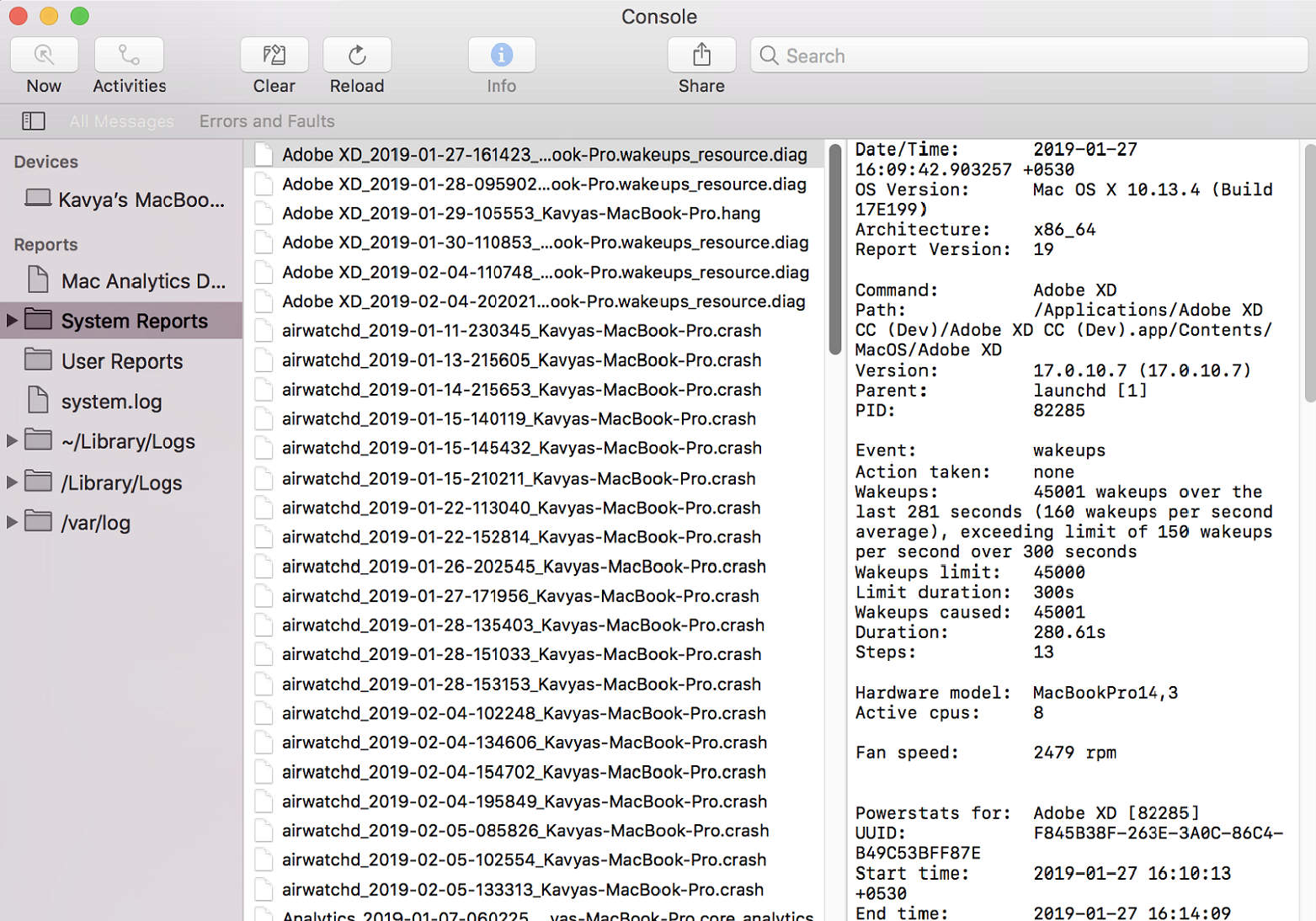 [Mac]-System Reports