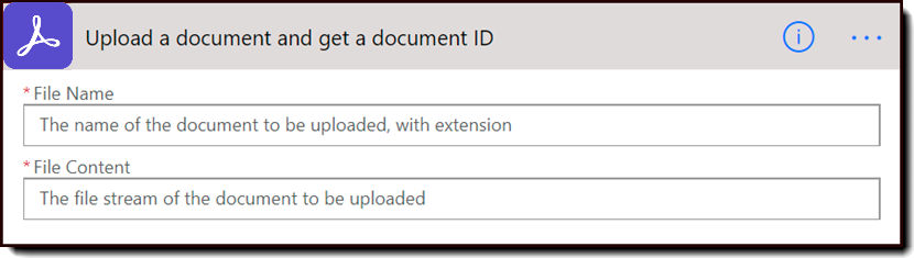 Upload a document and get a document ID