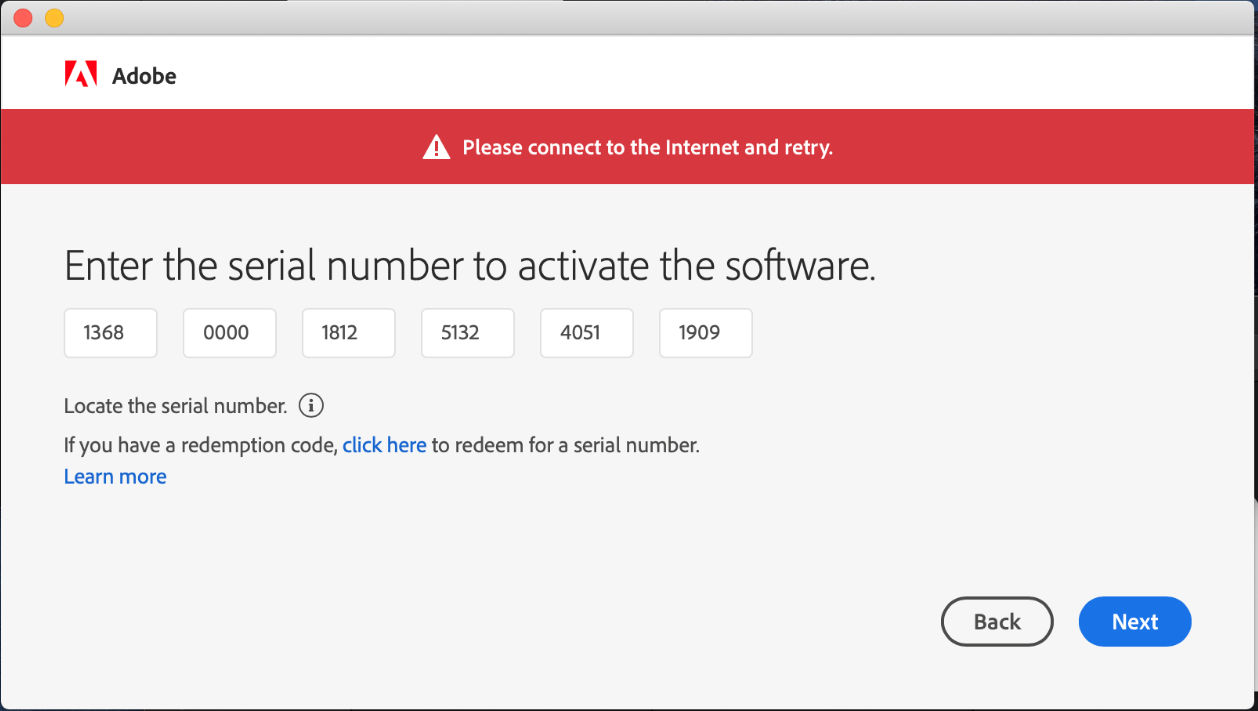 Activation has failed