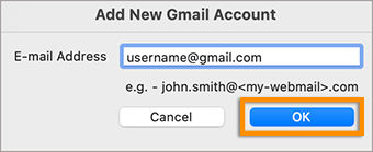 Enter your Gmail address