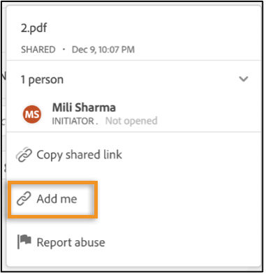 Add Me option will be removed