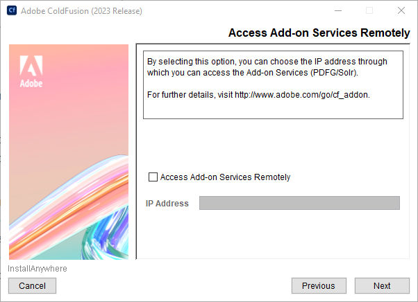 Access add-on services remotely