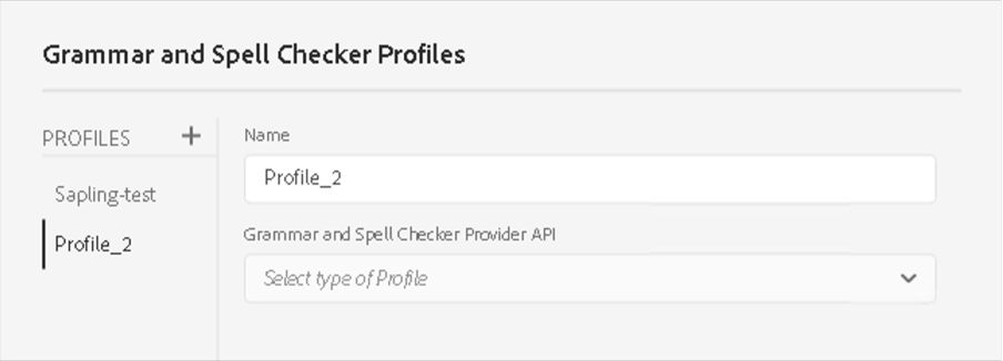 Create a grammar checker profile