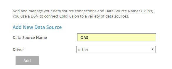 Add new data source