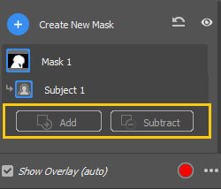 Add or Subtract from a mask