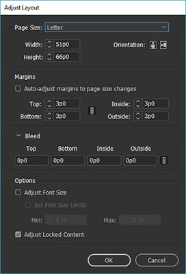 InDesign Layout Adjustments