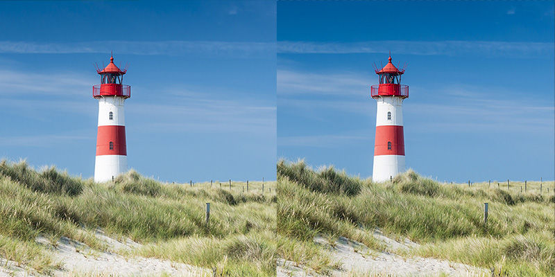 在影像中套用「調整光源」快速動作