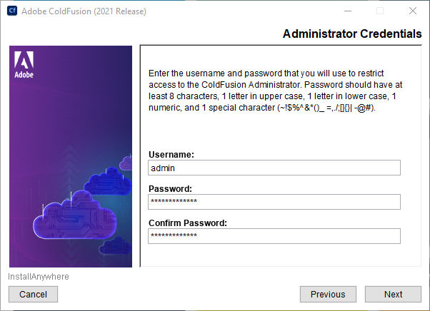 Set Administrator password