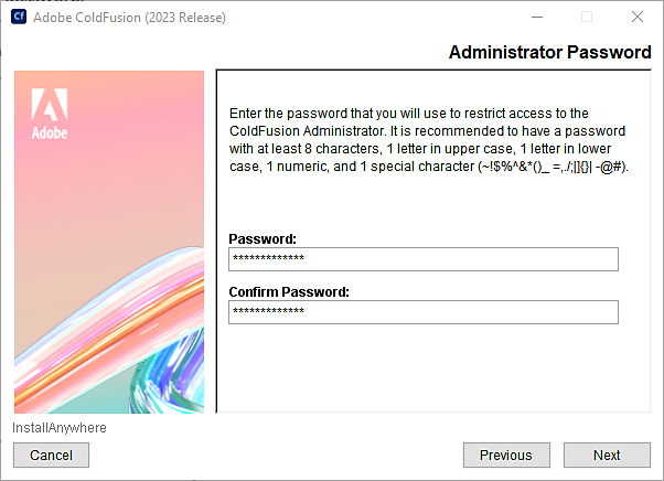 Set Administrator password