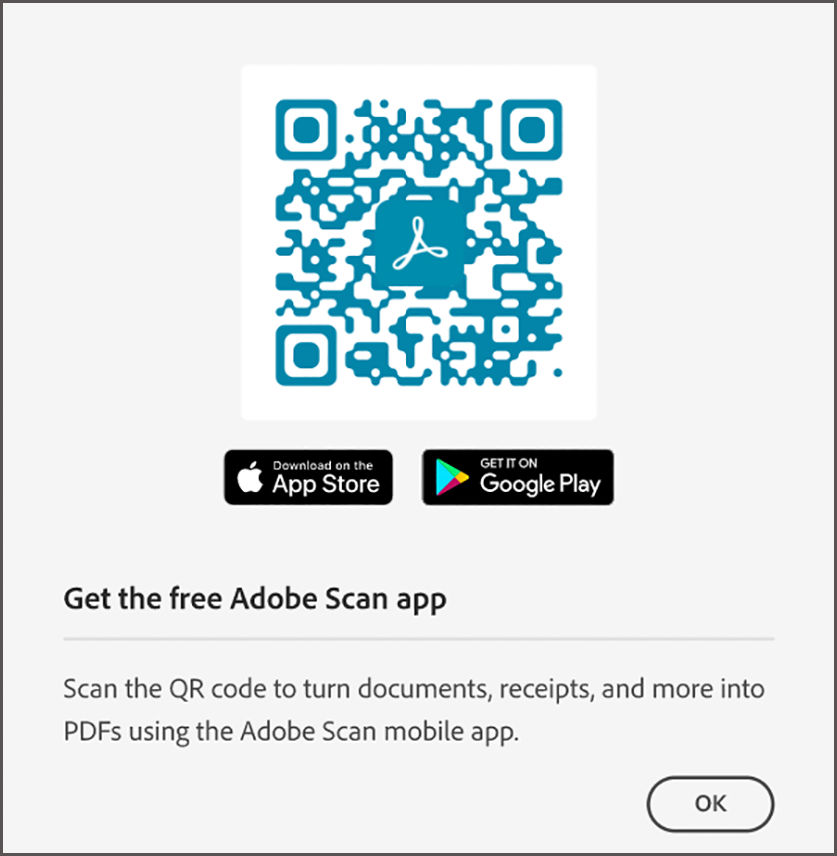 Adobe Scan mobile app