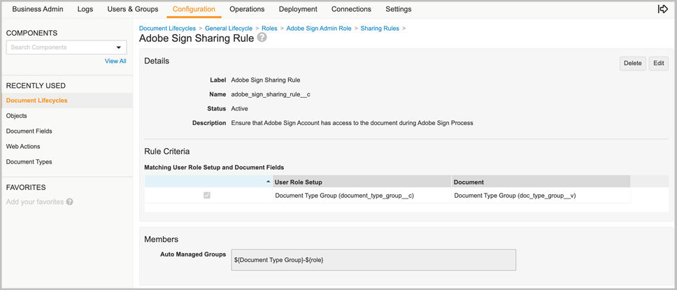 adobe-sign-sharing-rule