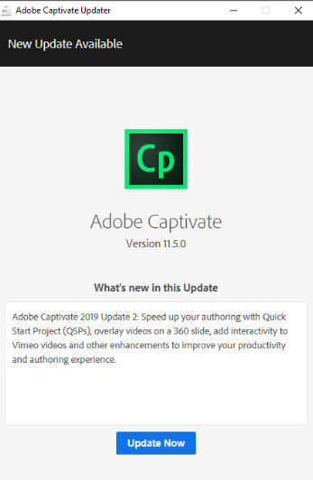 Adobe Captivate Updater