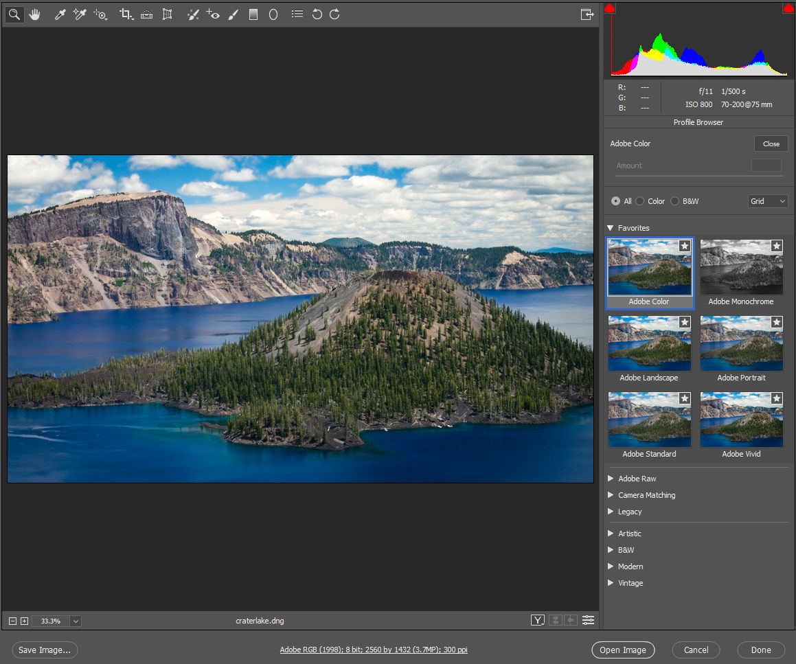 Новые возможности Adobe Camera Raw 10.x.