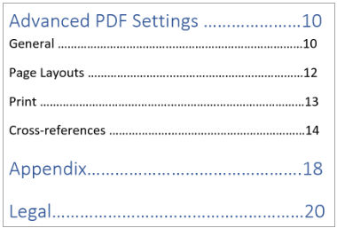 Advanced TOC example 1