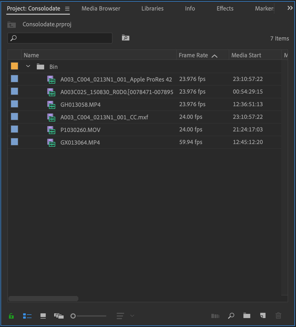 After consolidation of folders