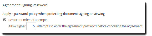 Agreement Signing Password