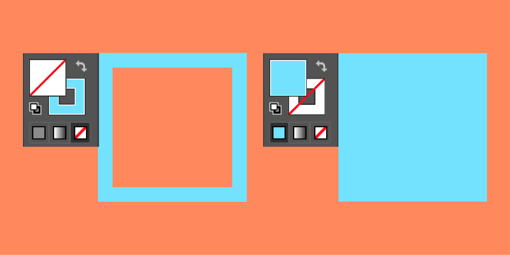 Fill and outline colors