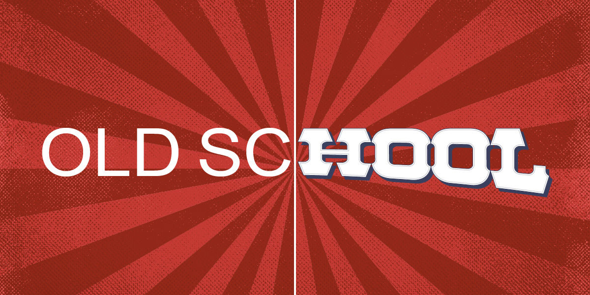 Old school text sample image