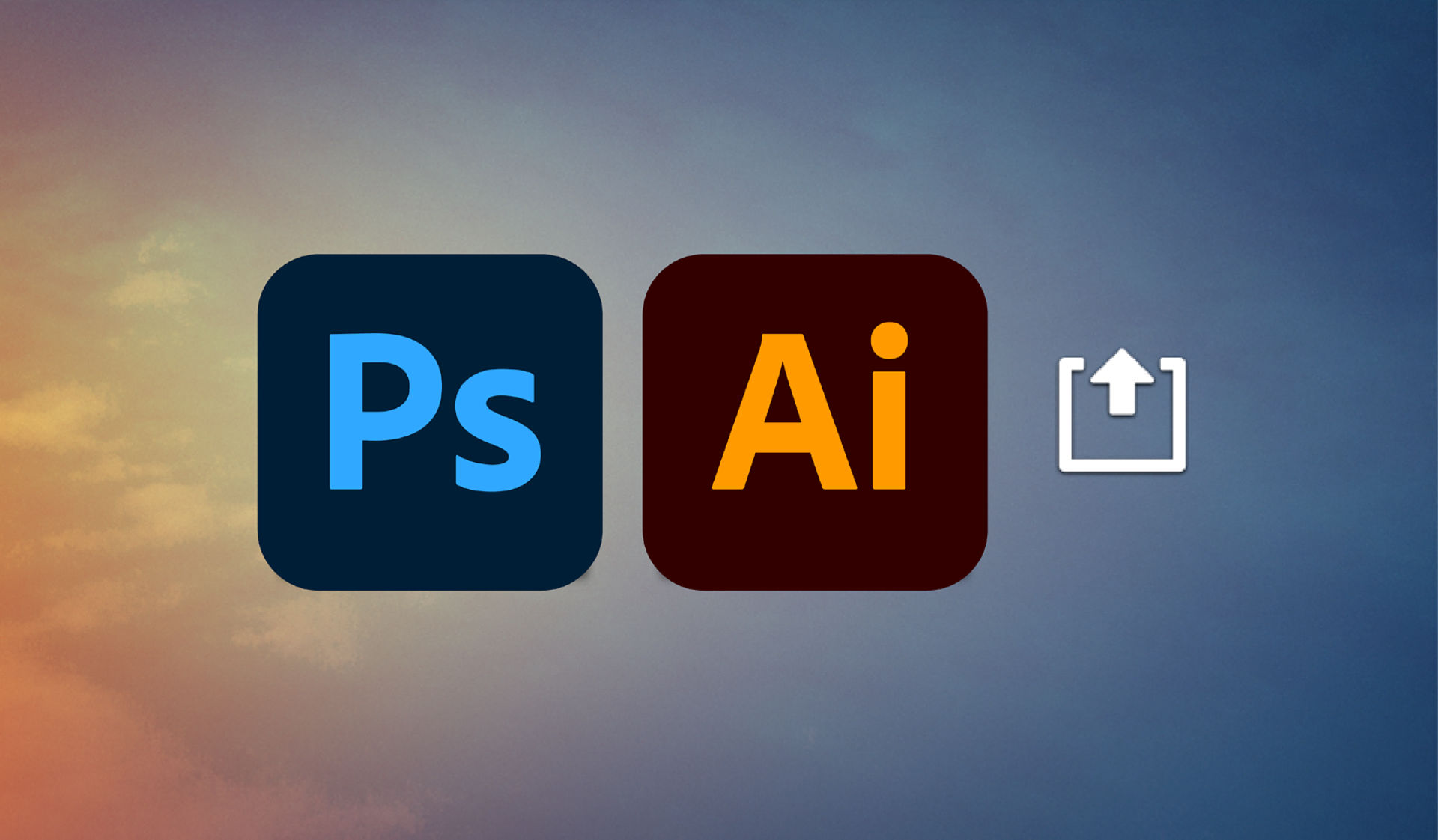 This image is picture of Photoshop & Illustrator icons