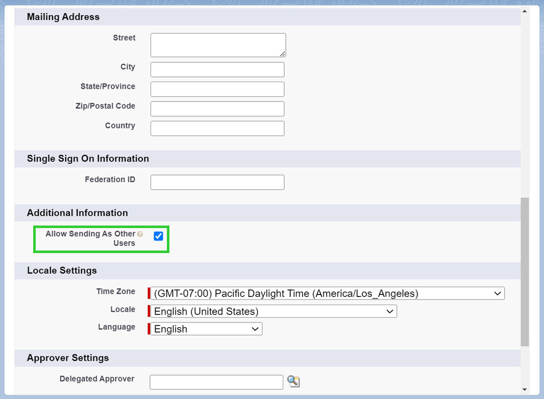 Allow sending as other users on Acrobat Sign for Salesforce