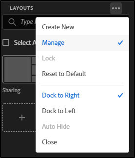 An illustration how to manage layouts