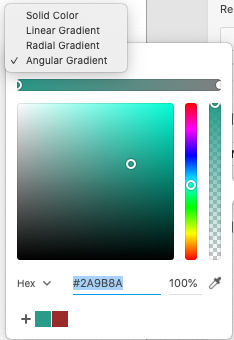linear radial and angular gradients