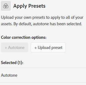 Choose color options